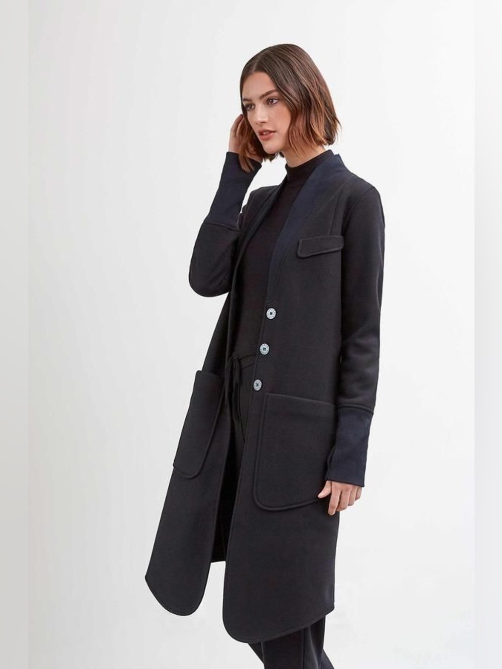 REBECCA KING FASHION HOUSE - Made in CANADA! Techno Jacket in Charcoal. Small